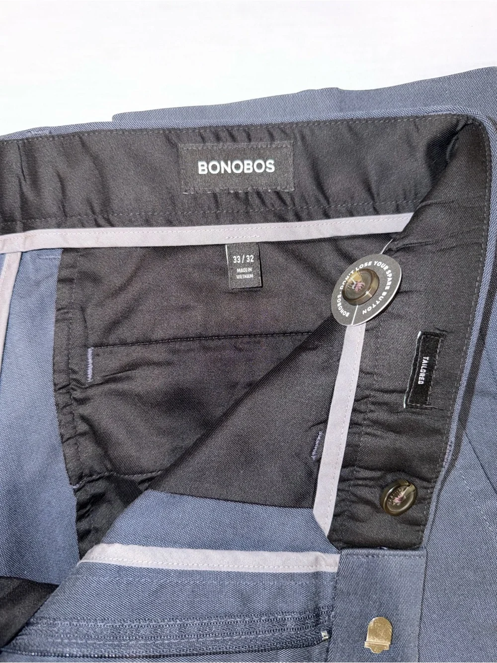 SOLD - Bonobos Weekday Warrior Dress Pants – Navy Blue “Monday” – Size 33x32